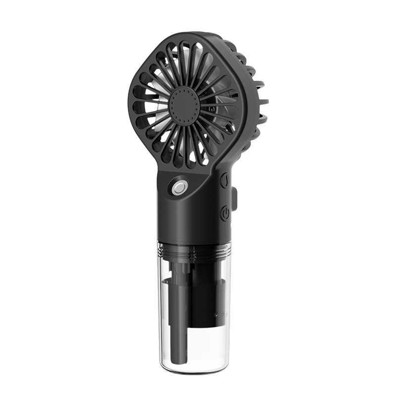 Bærbar Håndholdt Sprayvifte med Vanntåke – 4 Hastigheter | Oppladbar via USB