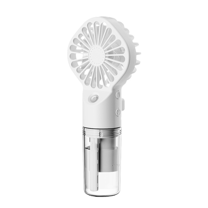 Bærbar Håndholdt Sprayvifte med Vanntåke – 4 Hastigheter | Oppladbar via USB