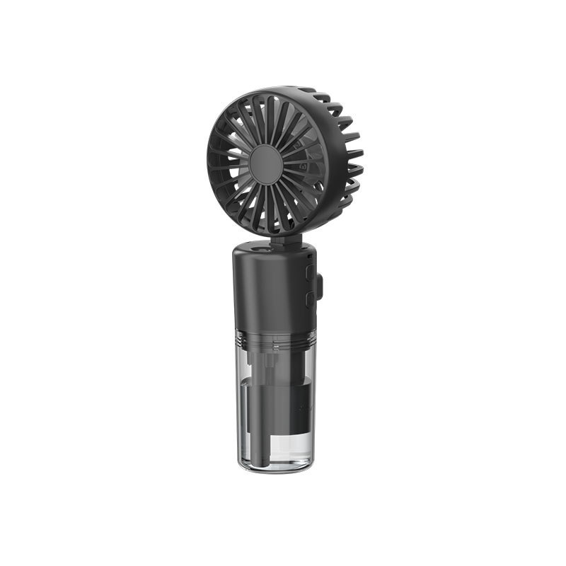 Bærbar Håndholdt Sprayvifte med Vanntåke – 4 Hastigheter | Oppladbar via USB