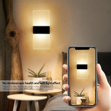 Innendørs vegglampe med bevegelsessensor og USB-lading – Stilren og praktisk