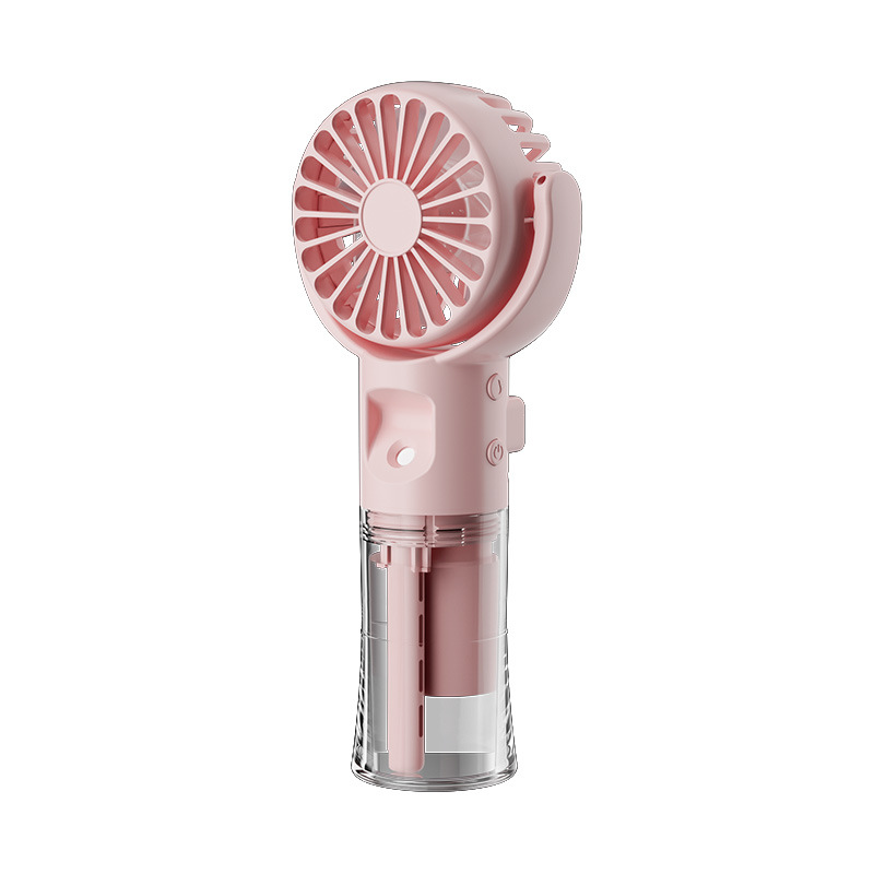 Bærbar Håndholdt Sprayvifte med Vanntåke – 4 Hastigheter | Oppladbar via USB