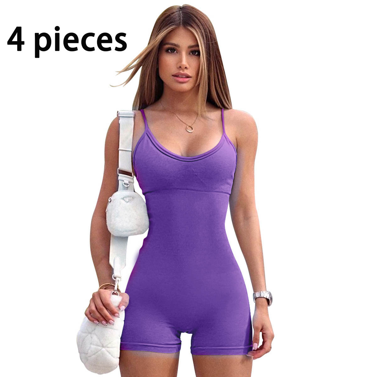 ÉlanFit – Elegant og Komfortabel Spaghetti Treningsoverall