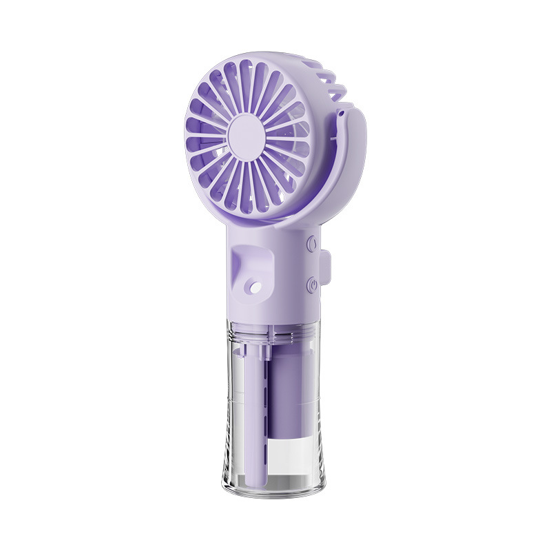 Bærbar Håndholdt Sprayvifte med Vanntåke – 4 Hastigheter | Oppladbar via USB