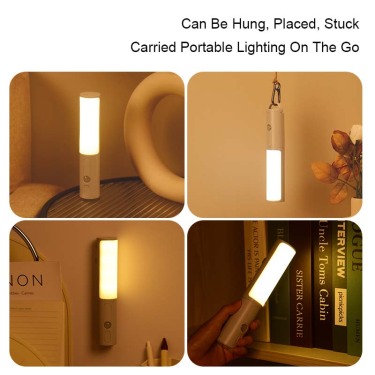 ✨ Trådløs LED-lampe med bevegelsessensor – Justerbar lysfarge (3-i-1)
