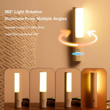 ✨ Trådløs LED-lampe med bevegelsessensor – Justerbar lysfarge (3-i-1)